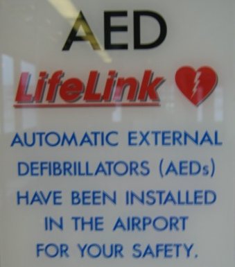 AED Hears sign
