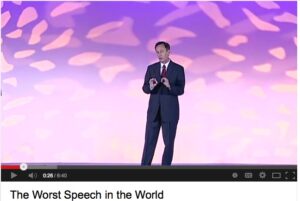 Worst speech in the world Gerard Braud