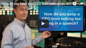 how to keep a ceo from talking too long in a speech