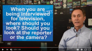 Should you look at the reporter or the camera? - Gerard Braud