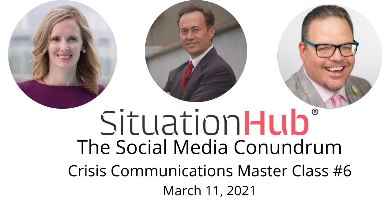 Social media for crisis communications